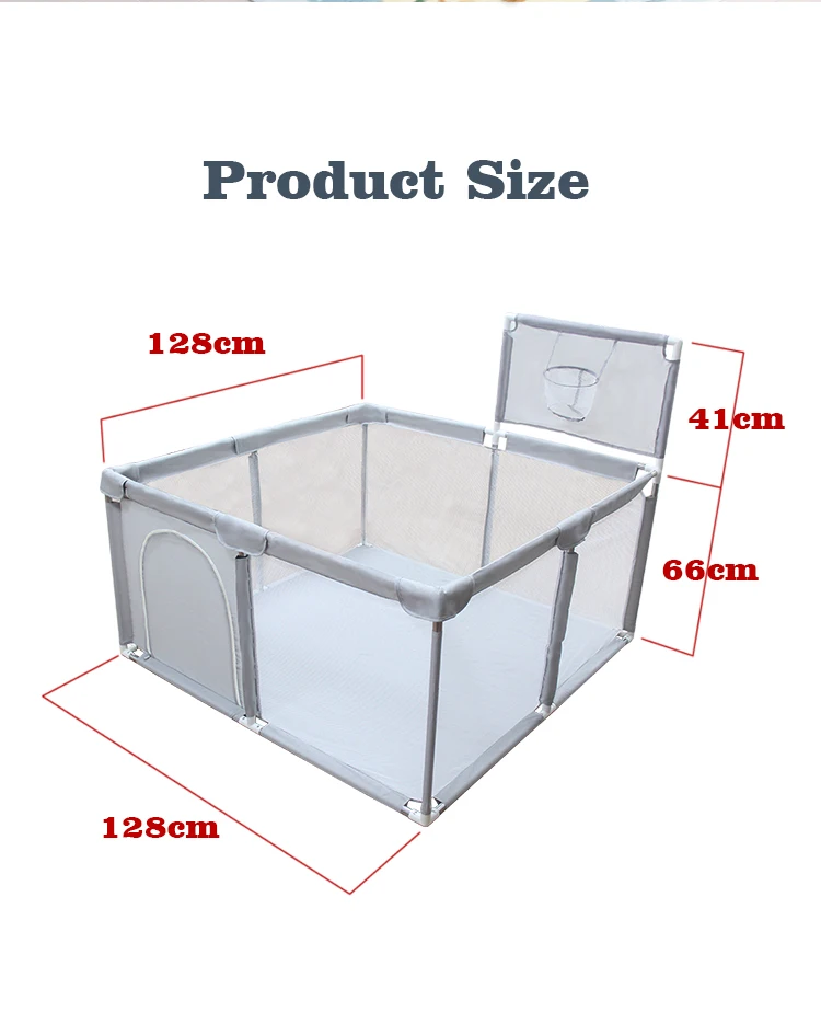 Baby Square Playpen Toddler Security Zone Barrier Infant Activity Barriers Playground Kids Ball Pit Playpen Baby Safety Fence