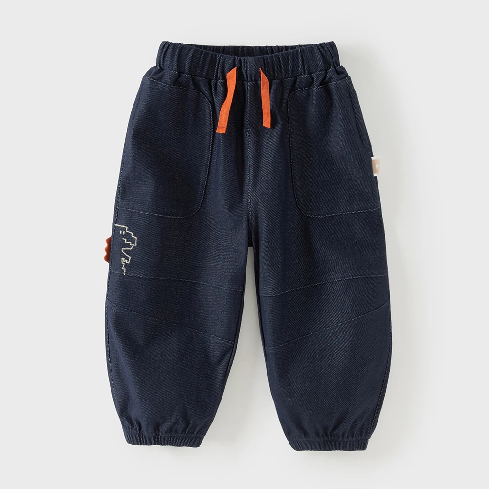 Dave Bella Children's Pants Spring Summer Girls Boys Soft Casual Trousers Cotton Cowboy Fashion Outerwear Kids Clothes DB1260914
