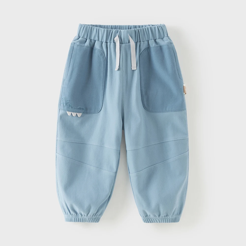 Dave Bella Children's Pants Spring Summer Girls Boys Soft Casual Trousers Cotton Cowboy Fashion Outerwear Kids Clothes DB1260914