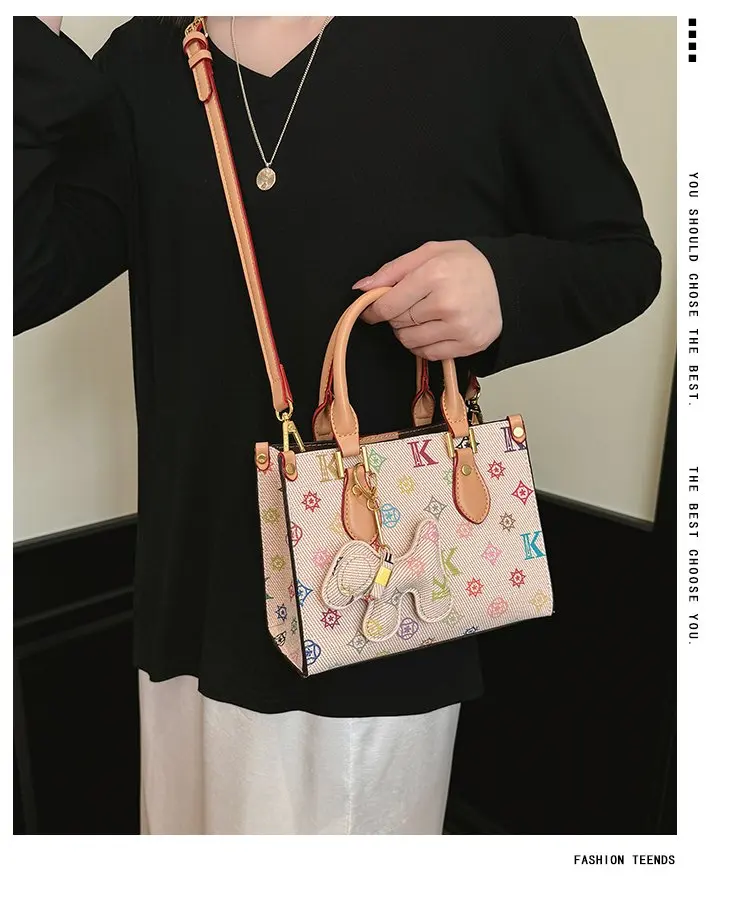 Paris Crossbody Diaper Bag Women's Luxury Leather Tote Vintage Minimalist Designer Large Capacity Elegant French Style
