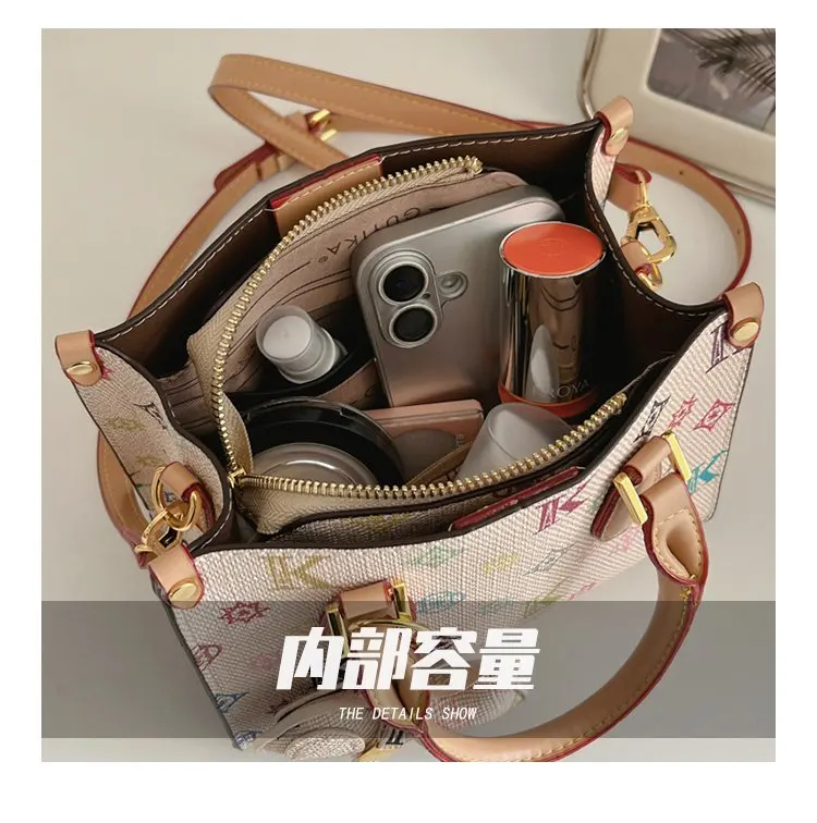 Paris Crossbody Diaper Bag Women's Luxury Leather Tote Vintage Minimalist Designer Large Capacity Elegant French Style