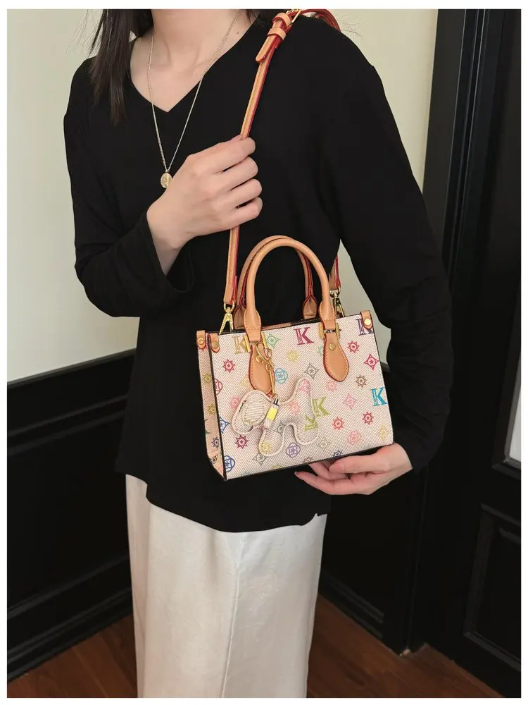 Paris Crossbody Diaper Bag Women's Luxury Leather Tote Vintage Minimalist Designer Large Capacity Elegant French Style