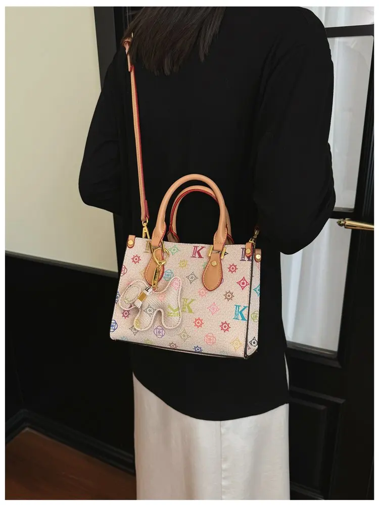 Paris Crossbody Diaper Bag Women's Luxury Leather Tote Vintage Minimalist Designer Large Capacity Elegant French Style
