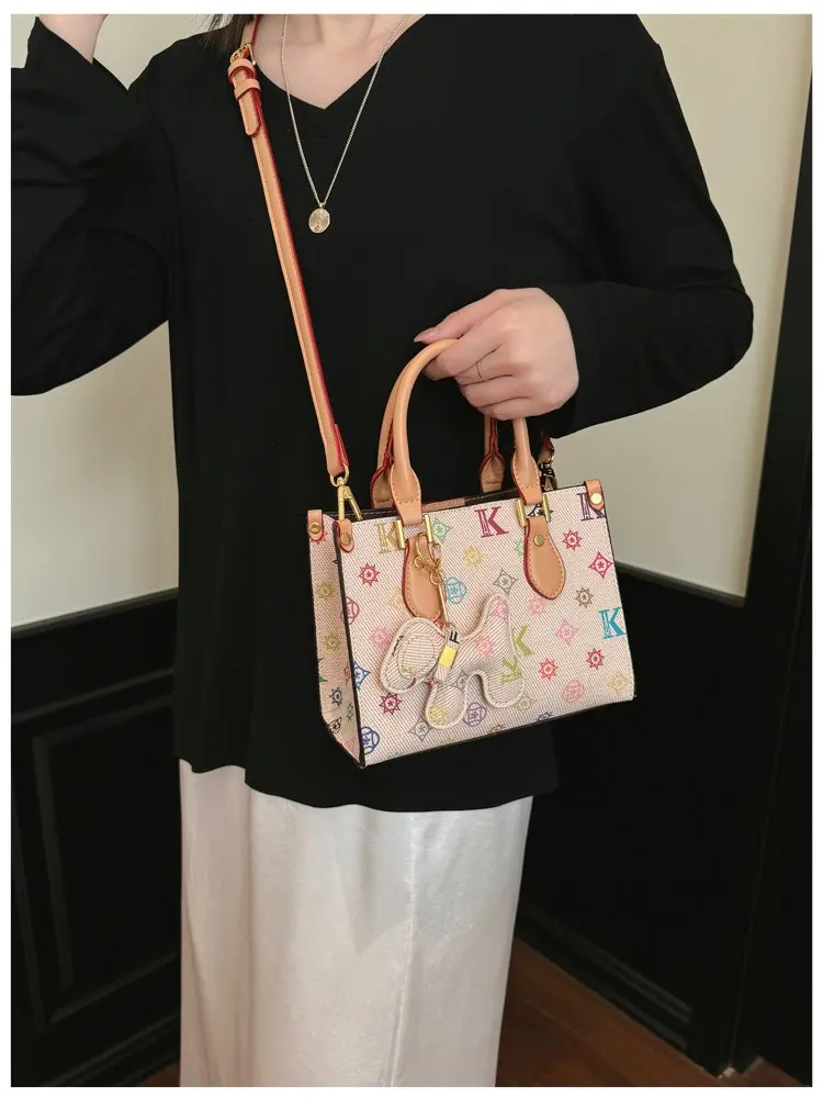 Paris Crossbody Diaper Bag Women's Luxury Leather Tote Vintage Minimalist Designer Large Capacity Elegant French Style