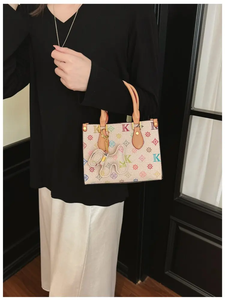 Paris Crossbody Diaper Bag Women's Luxury Leather Tote Vintage Minimalist Designer Large Capacity Elegant French Style