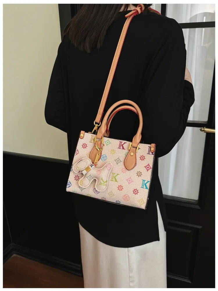 Paris Crossbody Diaper Bag Women's Luxury Leather Tote Vintage Minimalist Designer Large Capacity Elegant French Style