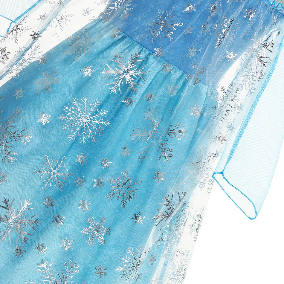 Muababy Frozen Sisters Crystal Tulle Dress for Girls Elsa & Anna Costume Holiday Birthday Carnival Pageant Outfit 2-8Y