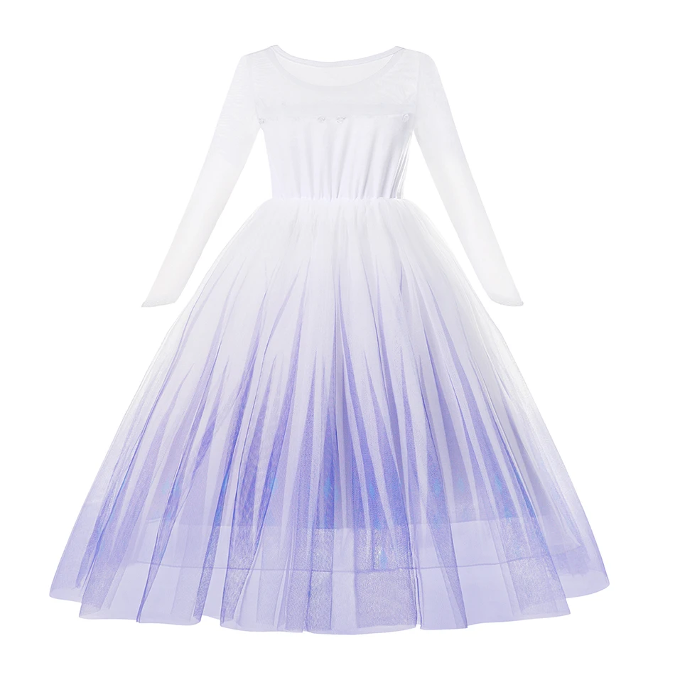 Muababy Frozen Sisters Crystal Tulle Dress for Girls Elsa & Anna Costume Holiday Birthday Carnival Pageant Outfit 2-8Y