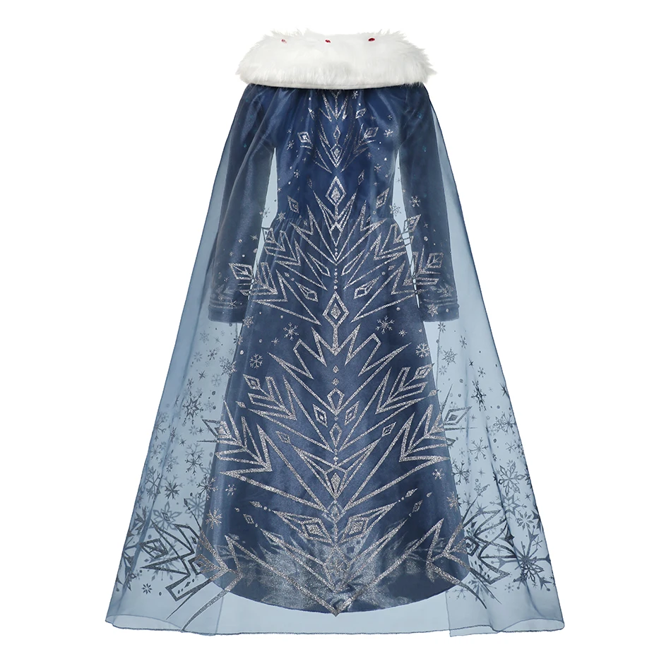 Muababy Frozen Sisters Crystal Tulle Dress for Girls Elsa & Anna Costume Holiday Birthday Carnival Pageant Outfit 2-8Y