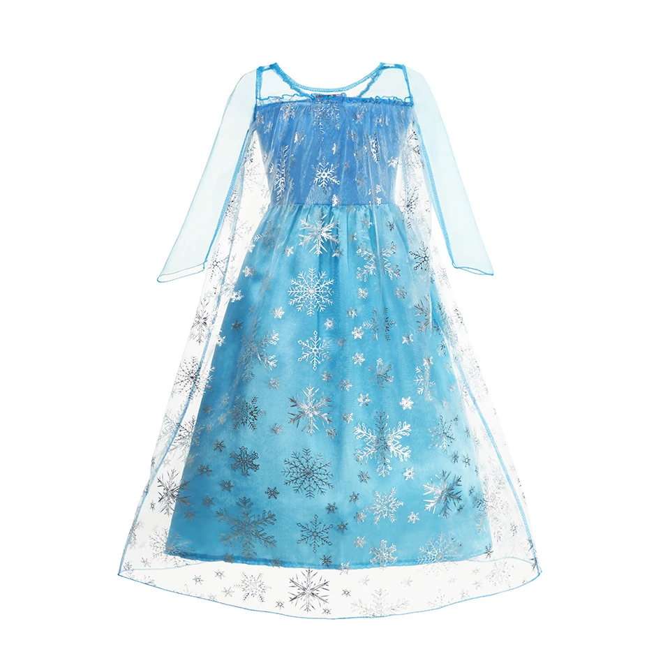 Muababy Frozen Sisters Crystal Tulle Dress for Girls Elsa & Anna Costume Holiday Birthday Carnival Pageant Outfit 2-8Y