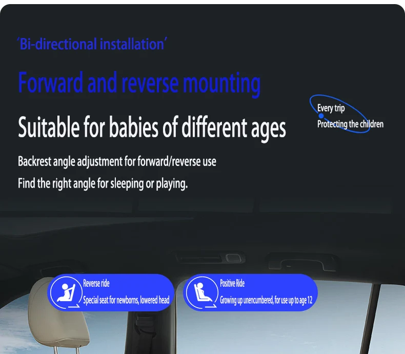Baby Car Seat 40-150cm 360° Rotating ISOFIX Child Safety Seat with 5-Point Harness Top Tether Alarm Adjustable Headrest 4 Recline Positions Side Impact Protection Rear & Forward Facing for Infant Toddler Kids 0-12 Years