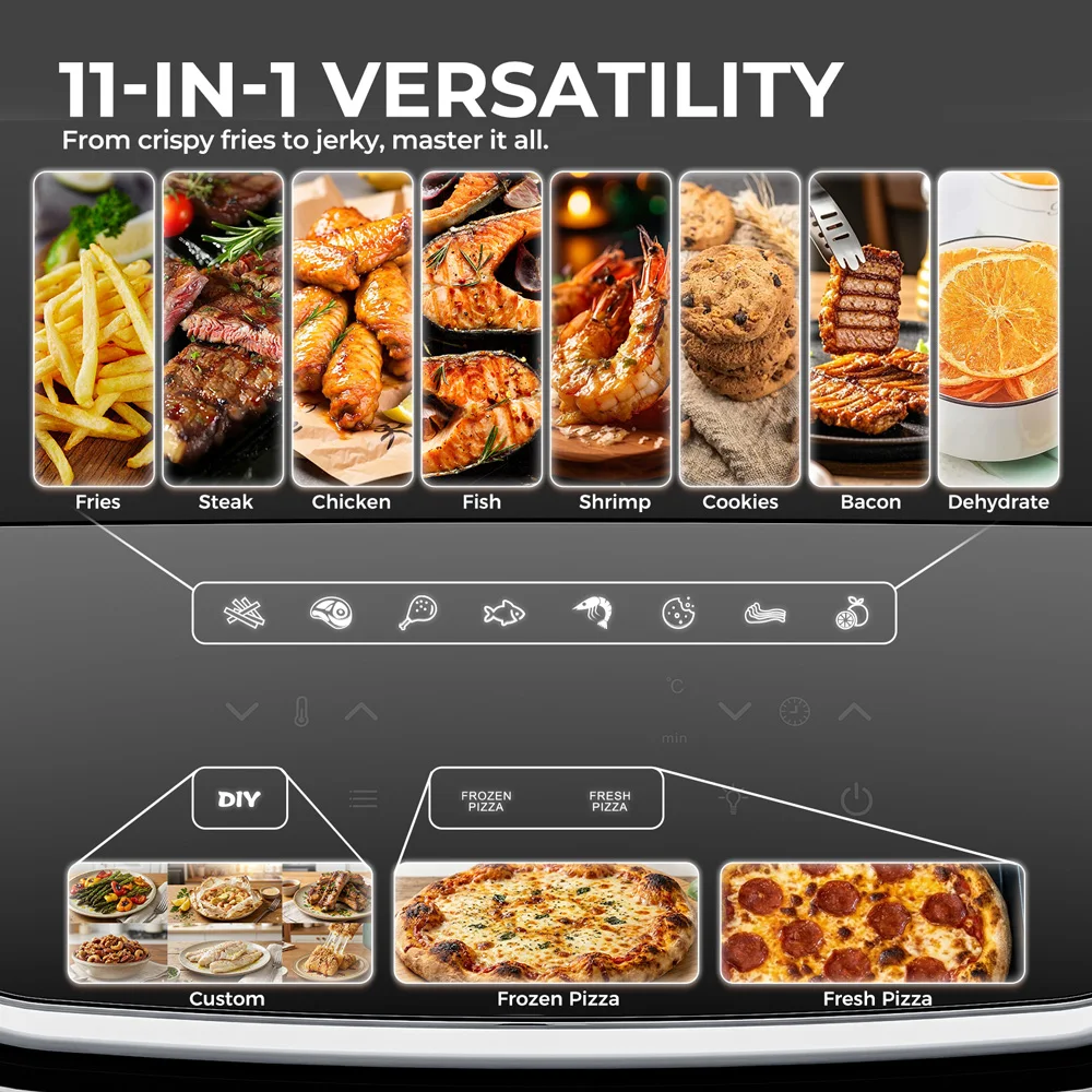 11-in-1 12 Inch Pizza Oven & Air Fryer