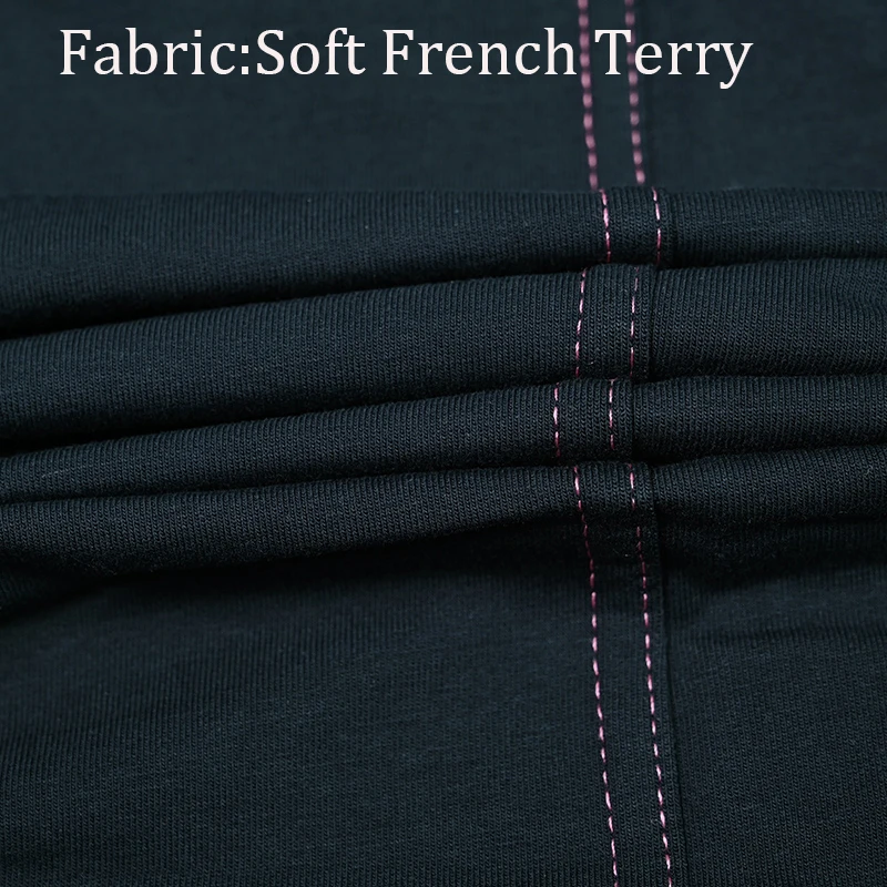 Youth Set Navy and Black Sweatshirt and Maxi Skirt Suit Long Sleeve Contrast Stitches and Zipper French Terry Fabric for Spring