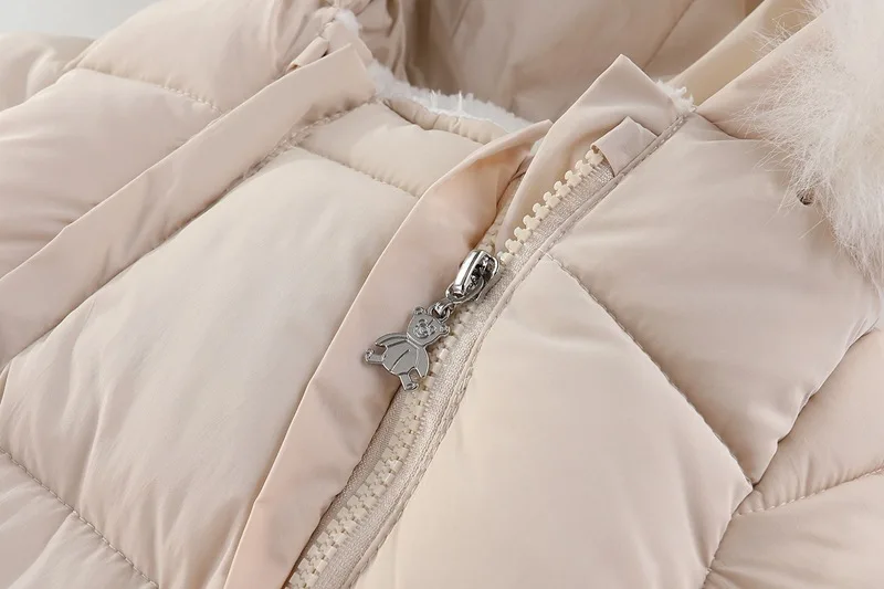 Winter Newborn Baby Girl Clothes Thicken Baby Romper With Gloves Warm Baby Jumpsuit Hooded Plus Velvet Children's Clothing 0-18M