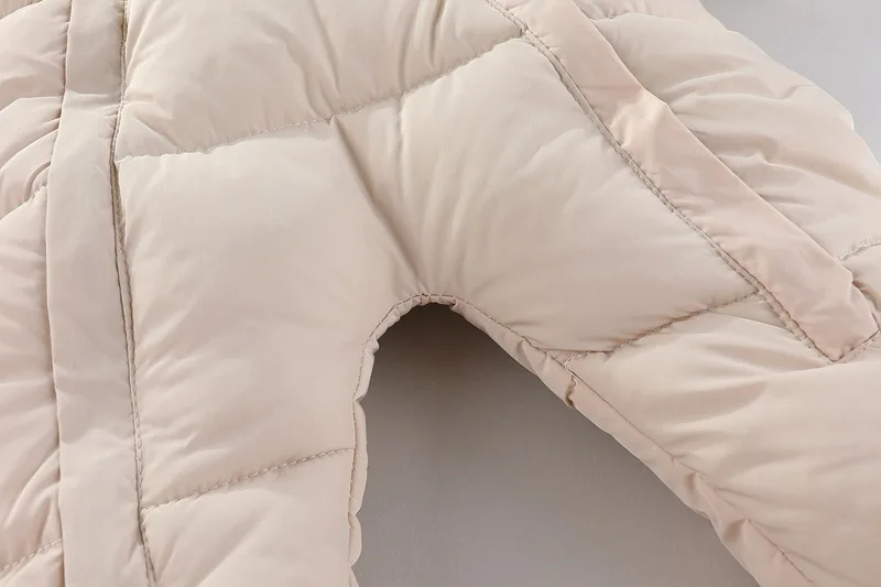 Winter Newborn Baby Girl Clothes Thicken Baby Romper With Gloves Warm Baby Jumpsuit Hooded Plus Velvet Children's Clothing 0-18M