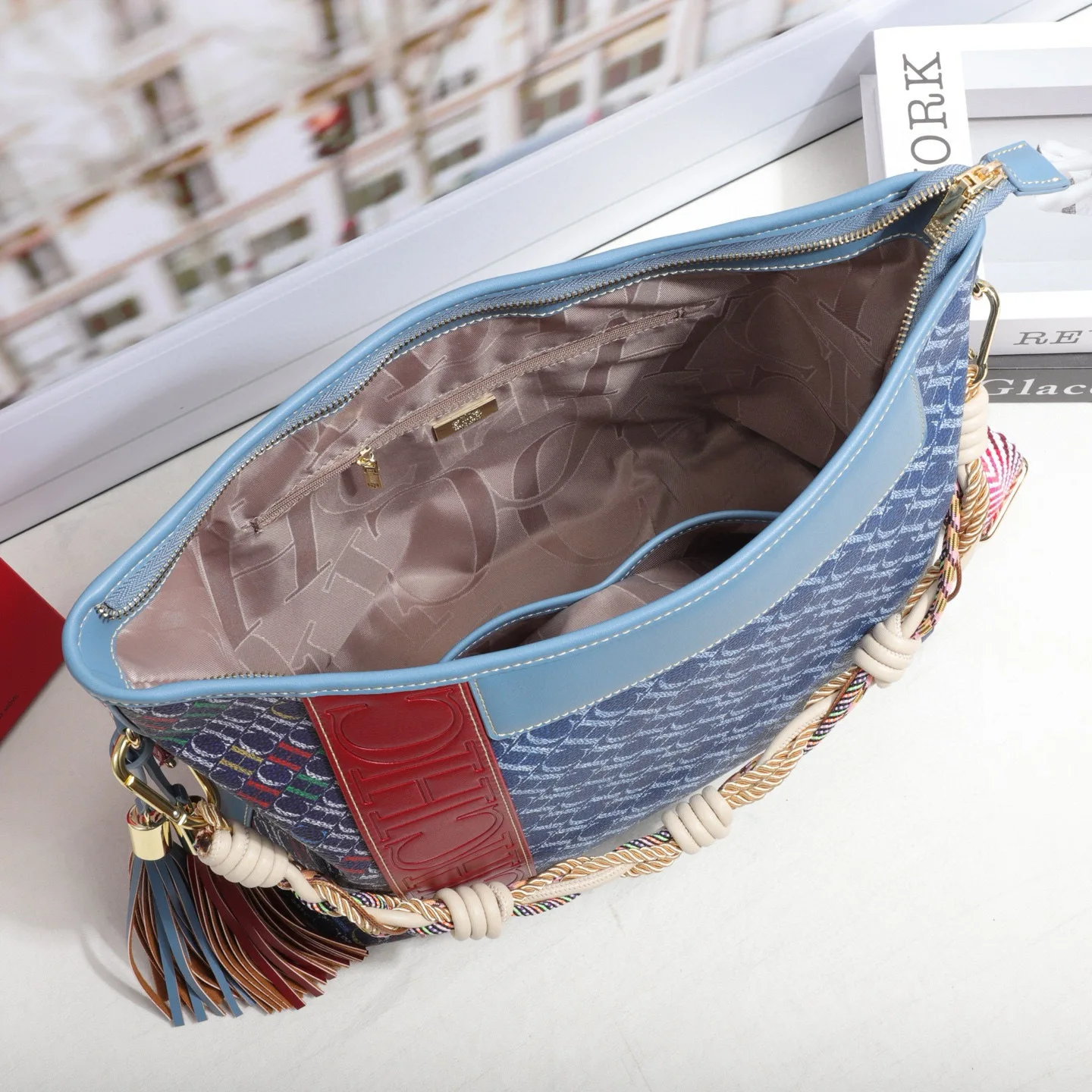 Fashion zipper women's shoulder bag, large capacity women's chain strap crossbody bag, casual travel handbag