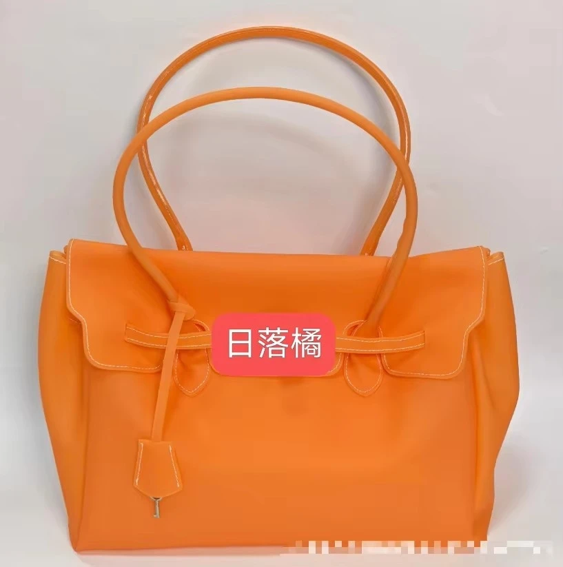Y2k Big Large Transparent Pvc Korean Designer Underarm Bag New2026summer Jelly Women Handbags Candy Color Shoulder Tote Bags