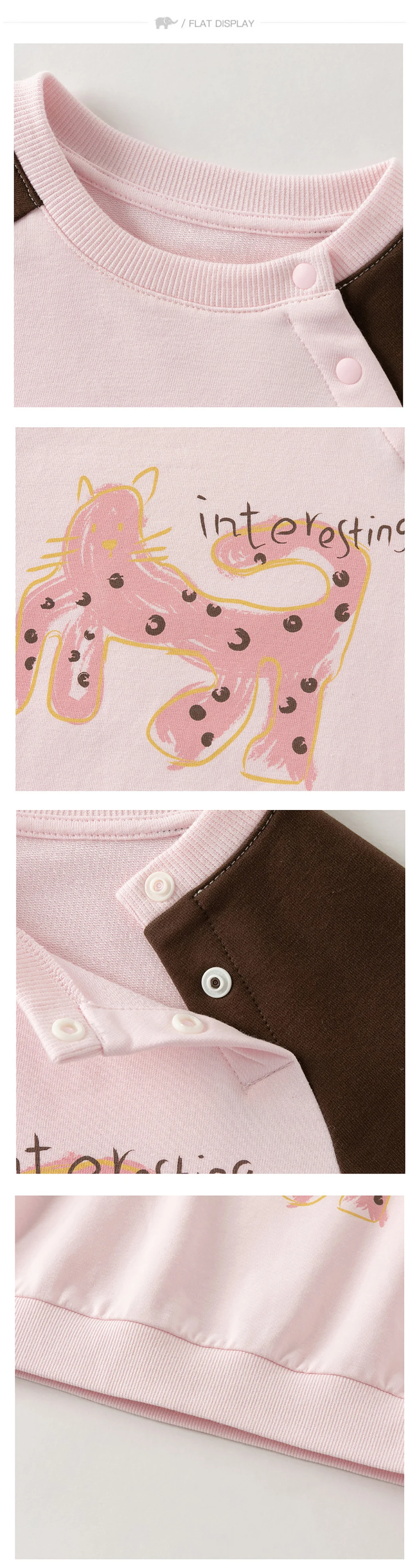 Dave Bella Children Sweatshirt Pullover Tops Long Sleeve Boys Girls Autumn Spring Sportswear Casual Kids Print Clothes DB3262869