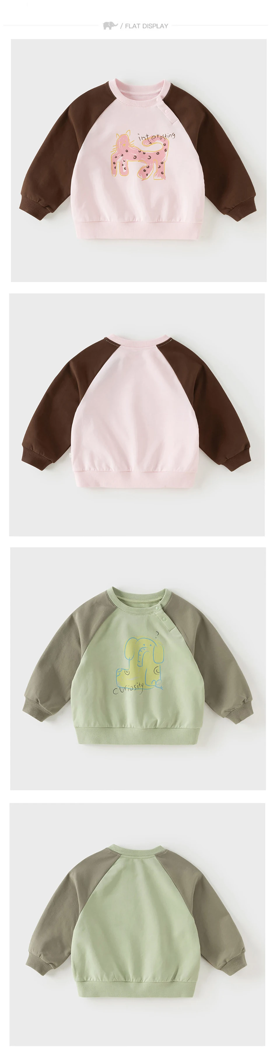 Dave Bella Children Sweatshirt Pullover Tops Long Sleeve Boys Girls Autumn Spring Sportswear Casual Kids Print Clothes DB3262869