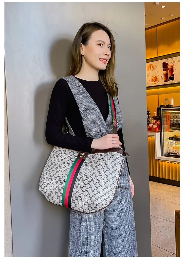 High quality design women's handbag, modern trend women's zipper shoulder bag, elegant and exquisite style women's bag