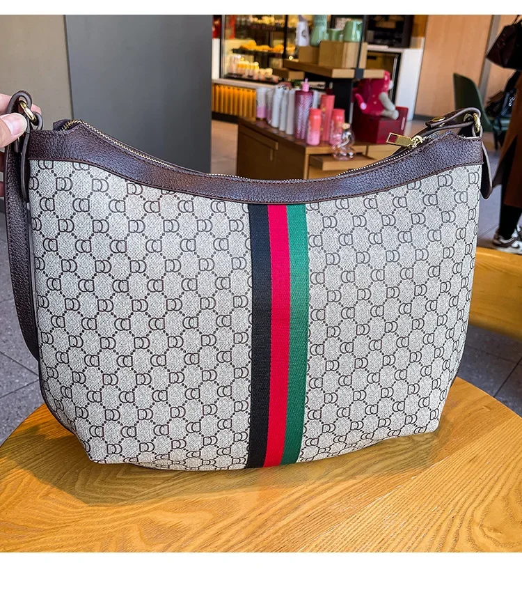 High quality design women's handbag, modern trend women's zipper shoulder bag, elegant and exquisite style women's bag