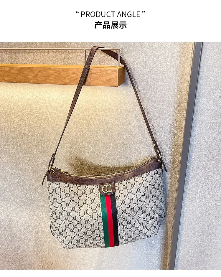High quality design women's handbag, modern trend women's zipper shoulder bag, elegant and exquisite style women's bag