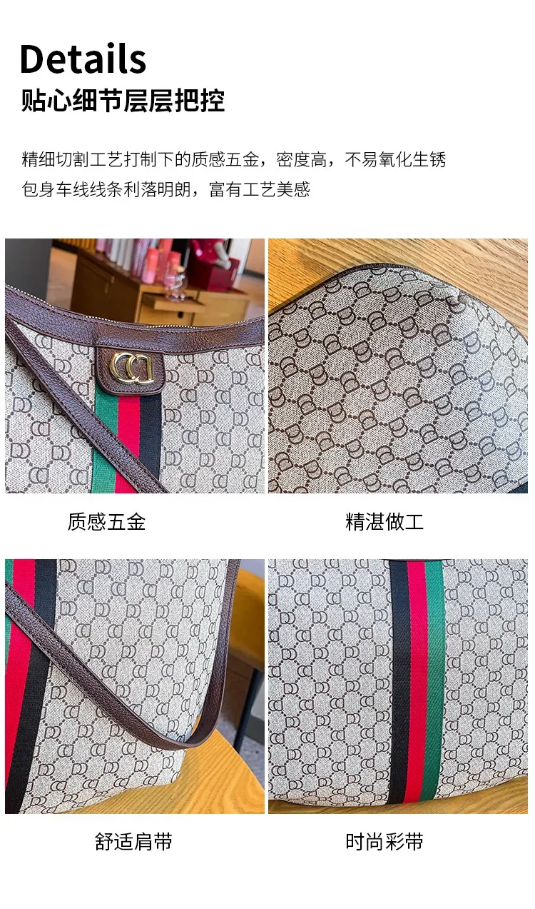 High quality design women's handbag, modern trend women's zipper shoulder bag, elegant and exquisite style women's bag