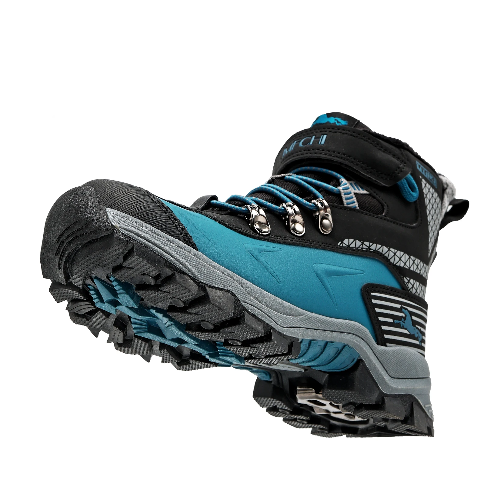 Kids Hiking Boots Outdoor Walking Climbing Sneaker Comfortable Snow Shoes Antiskid Steel Buckle Sole for Boys And Girls