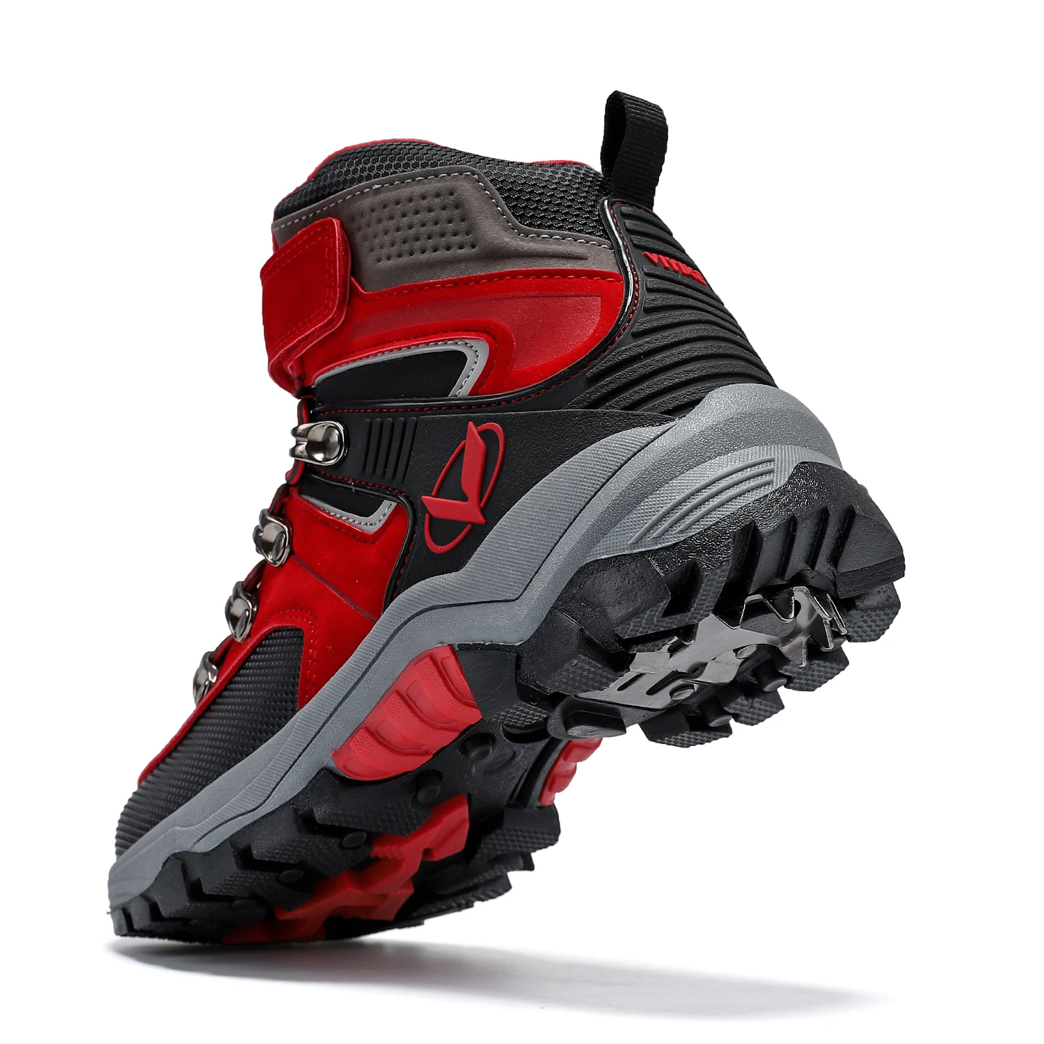 Kids Hiking Boots Outdoor Walking Climbing Antiskid Sneaker Comfortable Snow Shoes with Steel Buckle Sole for Boys And Girls