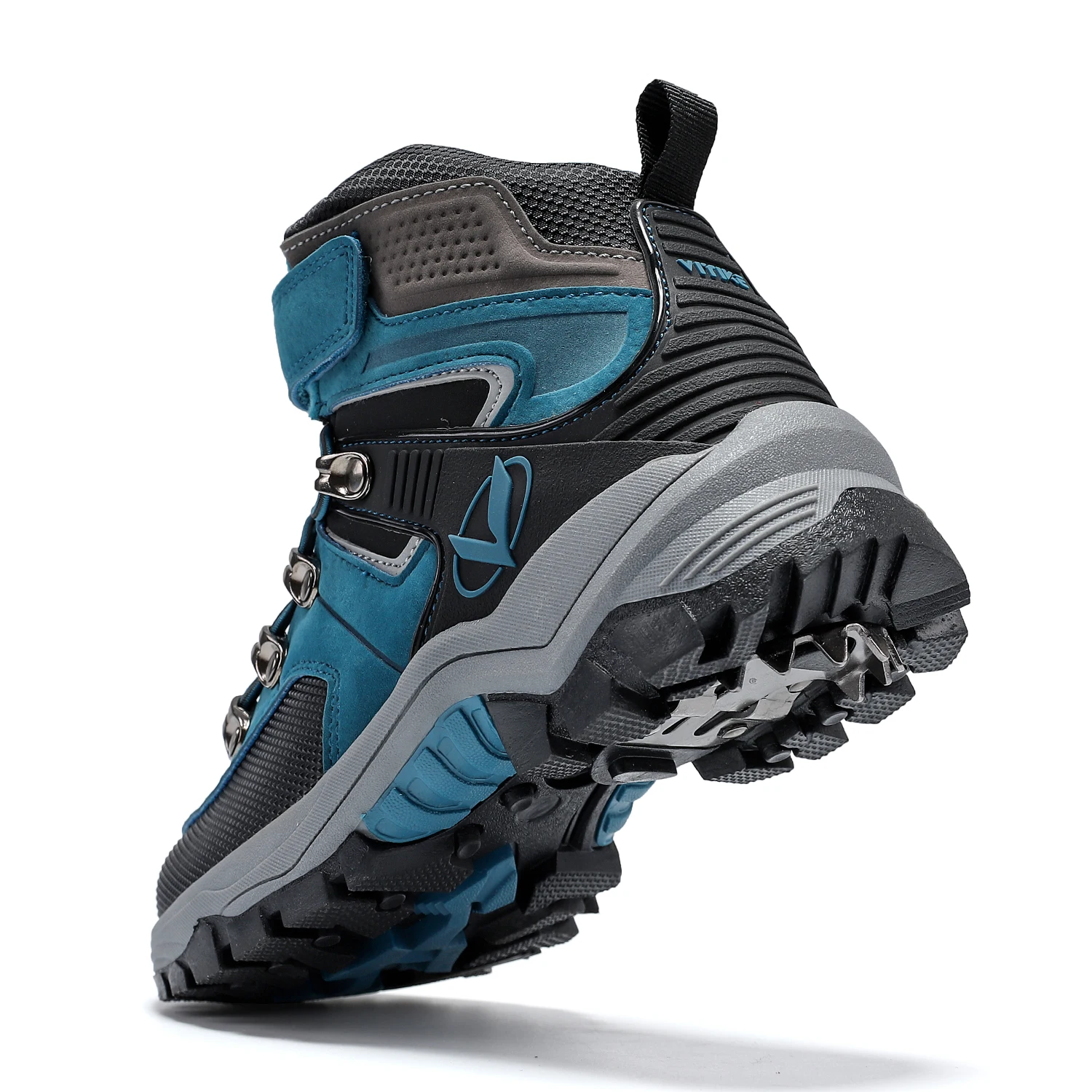 Kids Hiking Boots Outdoor Walking Climbing Antiskid Sneaker Comfortable Snow Shoes with Steel Buckle Sole for Boys And Girls