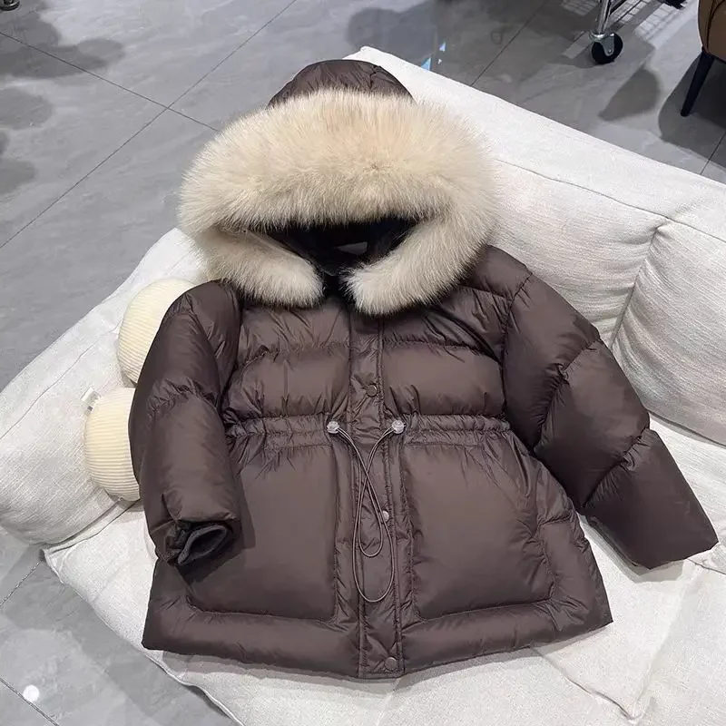 ZOETOPKID Winter Hooded Medium To Long Children's Thick Hairy Decorative Cotton Jacket Kids Winter Coat Boys Girls Parkas