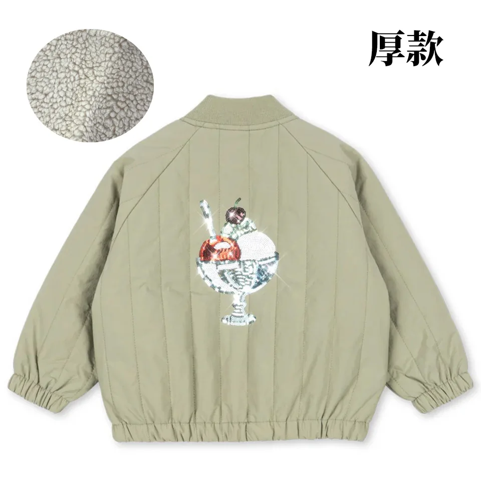 In Stock 2026 Winter Ks Baby Girls Coats Windproof Thickened Warm Hooded Jacket Baby Boy Clothes Jackets Kids Boutique