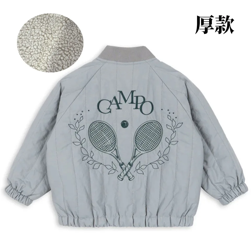 In Stock 2026 Winter Ks Baby Girls Coats Windproof Thickened Warm Hooded Jacket Baby Boy Clothes Jackets Kids Boutique