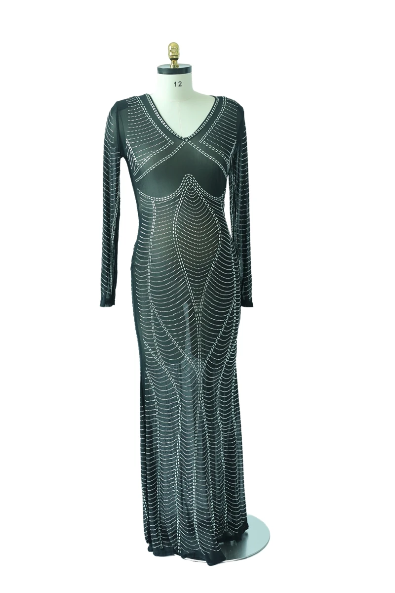 Maternity Dresses For Photo Shoot Maxi Evening Sexy Pregnant Women Elegant Sleeveless Bodycon Party Stretchy Rhinestone Body-con