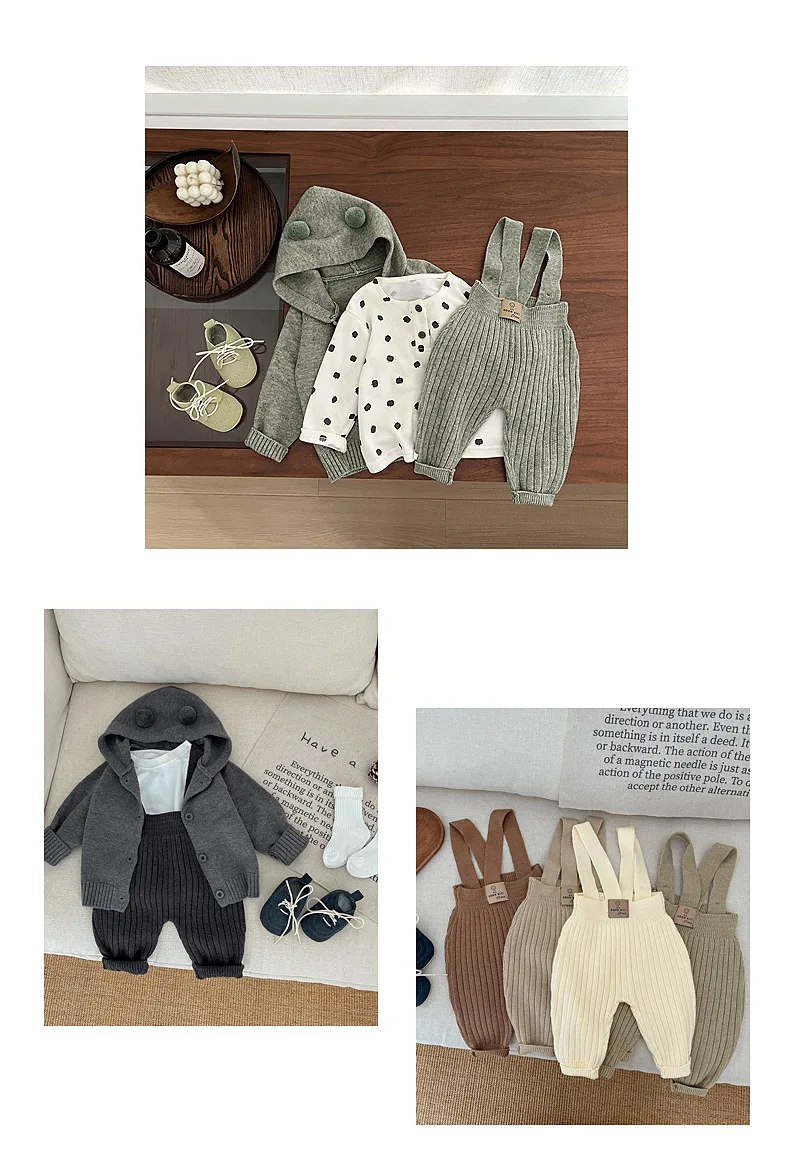 2026 Autumn New Baby Sleeveless Knit Romper Newborn Cotton Knitted Overalls For Boy Girl Infant Jumpsuit Toddler Clothes