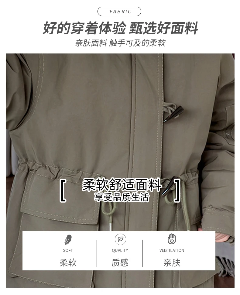 Teenager Girls Thicken Jackets Plush Velvet Fur Collar Kids Coats Children's Winter Warm Hooded Outerwear Fashion Padded Parka