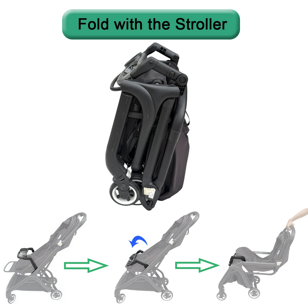 Colu Kid  Stroller Snack Tray for Bugaboo Butterfly 1 Strollers, Foldable & Easy-Clean, NOT for Butterfly 2