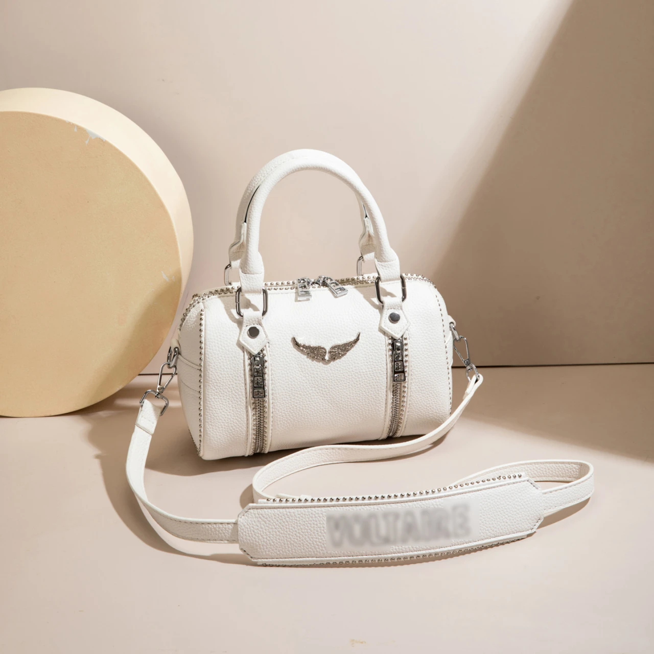 Luxury design zipper shoulder bag, elegant and fashionable party women's handbag, classic style chain strap crossbody bag