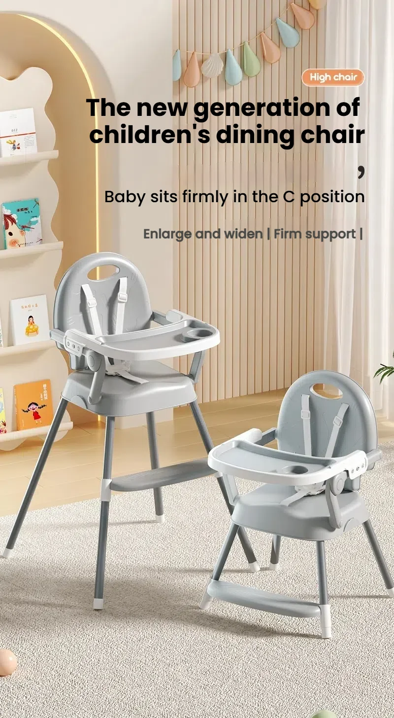 Baby High Chair Baby Dinning Table Chair Multi Functional Infant High Chair Wide Seat Safety Baby Chair