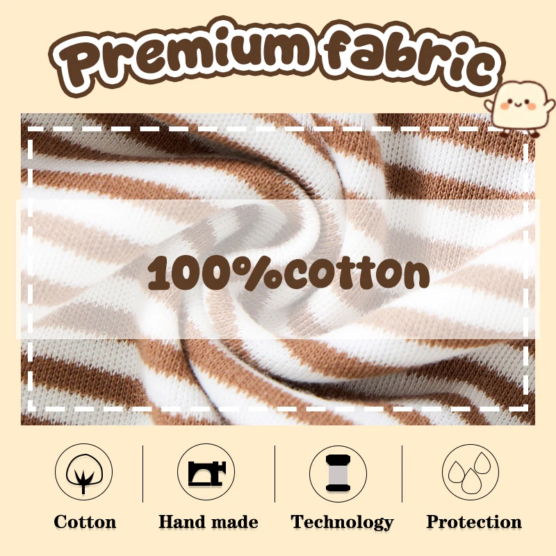 10-Piece Simple Baby Clothing Set Long Sleeve Unisex Newborn Bodysuits+Trousers 0-12 Months Infant Boy Girl Pants Outfits Cloth