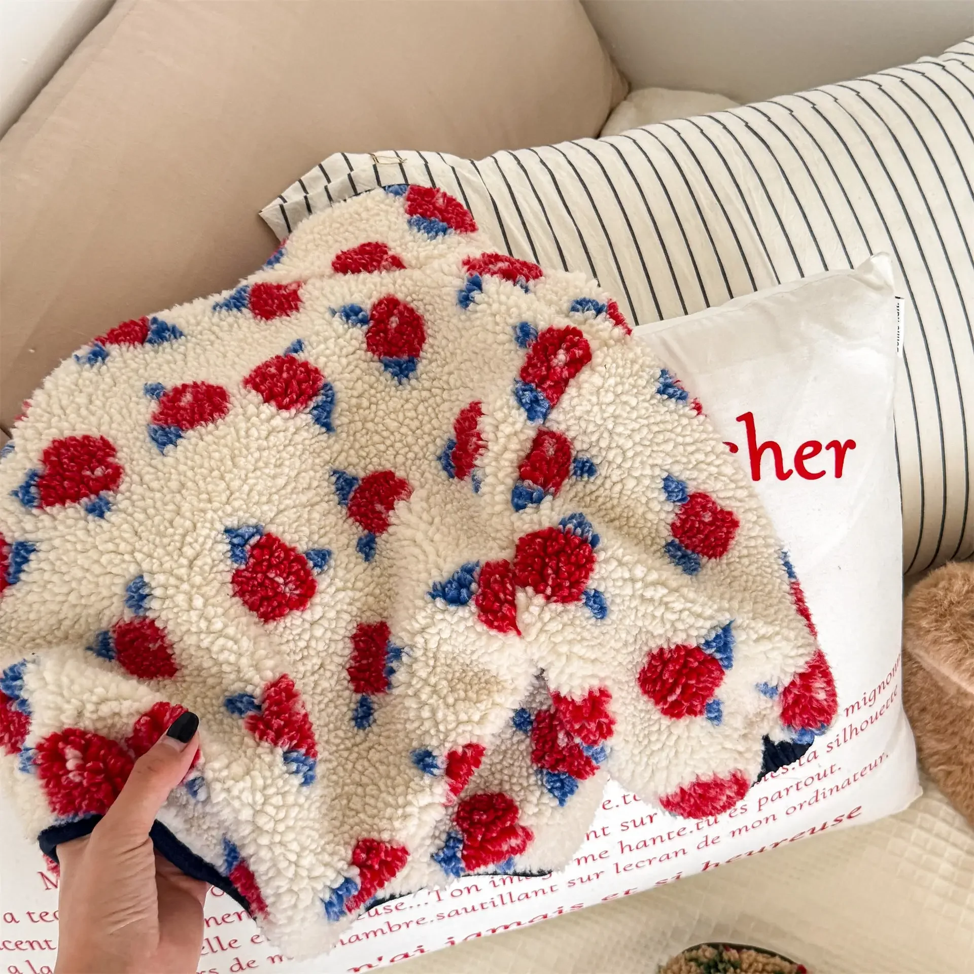 2026 New Winter Children Fleece Coats 2-6 Y Korean Style Floral Printed Boys Girls Thicken Warm Outerwear Kids Clothes