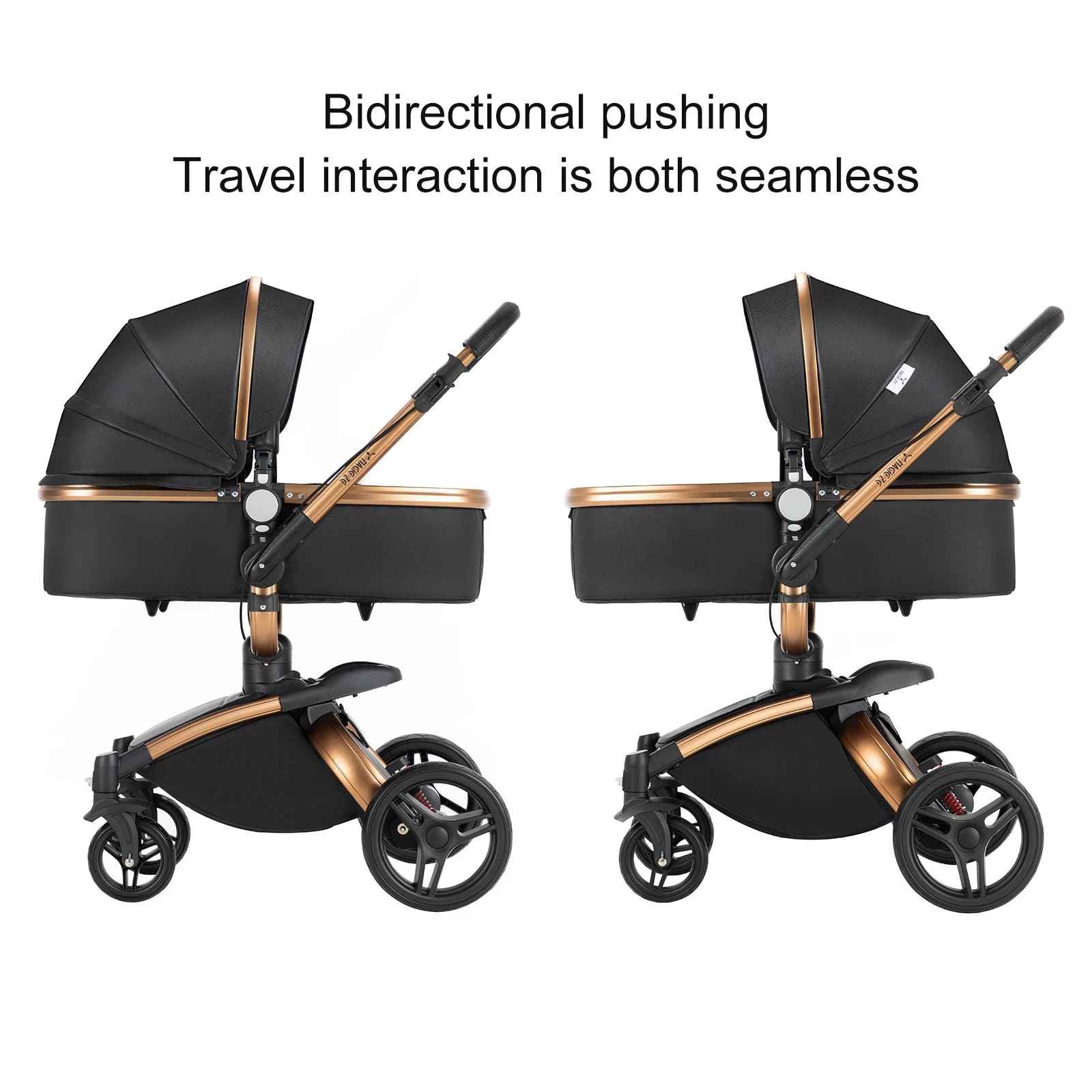 Baby Stroller Baby Car 3 in 1 Stroller Luxury High Quality Lightweight Portable Foldable Travel Pram Multi Functional Newborn Carriage