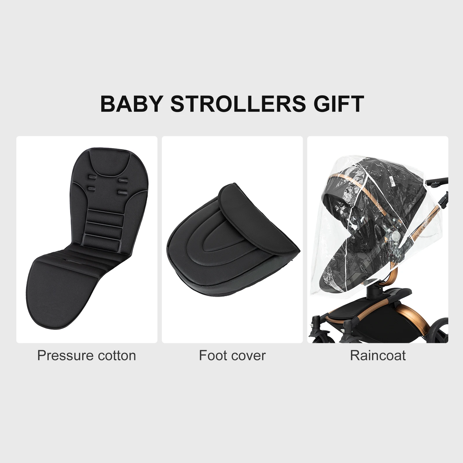 Baby Stroller Baby Car 3 in 1 Stroller Luxury High Quality Lightweight Portable Foldable Travel Pram Multi Functional Newborn Carriage