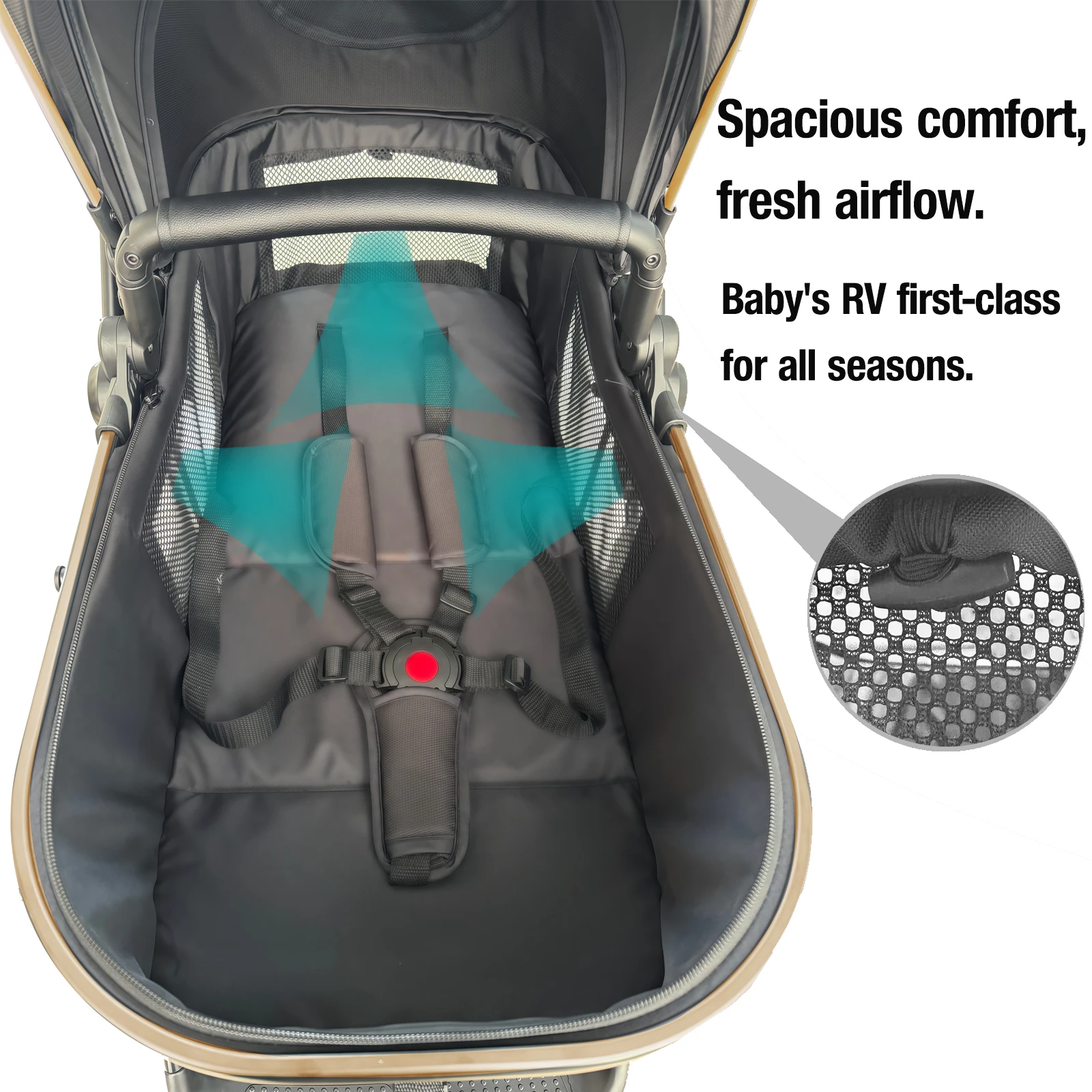 Baby  Stroller Lightweight Foldable Compact  Easy Push Easy Fold for Newborn Infant Toddler Daily Use and Travel