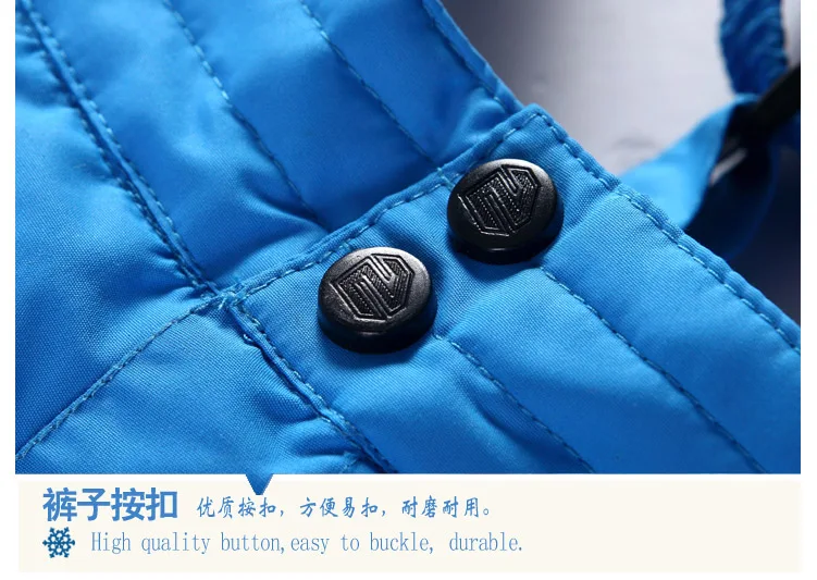 Children Winter Skiing Pants Overalls Waterproof Warm Kids Boys Snow Jumpsuit 3-16 Years Teenagers Girl Ski Pants Trousers