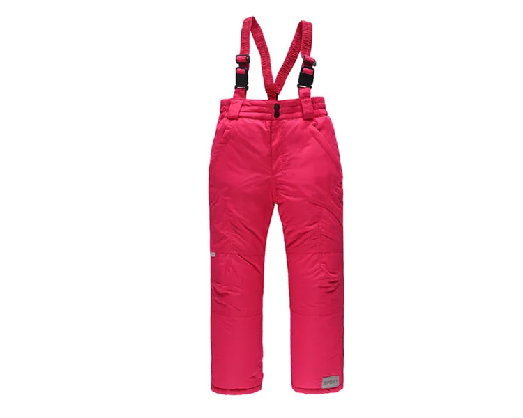 Children Winter Skiing Pants Overalls Waterproof Warm Kids Boys Snow Jumpsuit 3-16 Years Teenagers Girl Ski Pants Trousers
