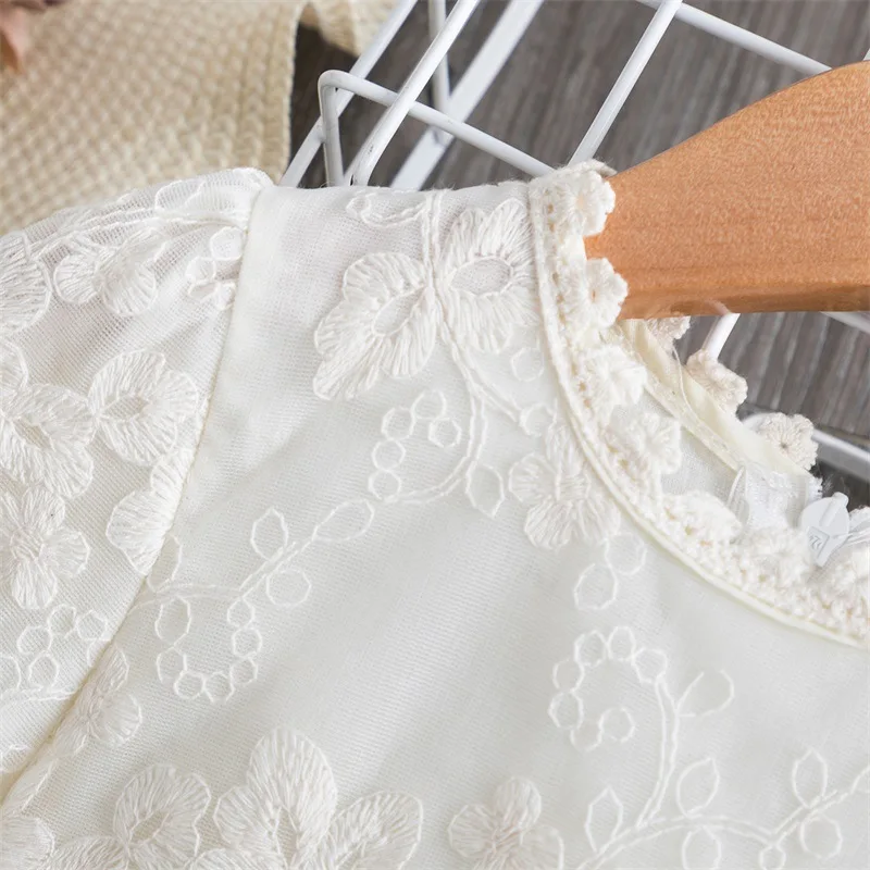 Girls New Spring and Autumn High-End Temperament Long Sleeve Solid Color Dress