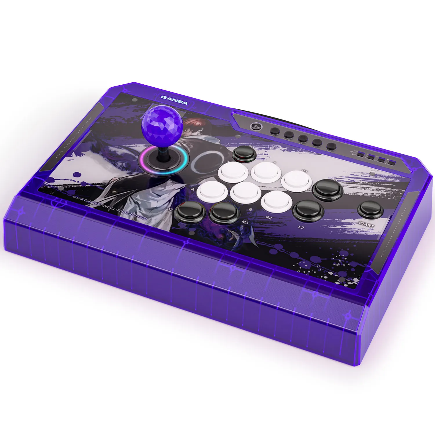 QANBA/Boxmaster Q4Pro 8K Smart Arcade Joystick Wired/Wireless 2.4G Bluetooth Tri-mode 11-Key Custom Mapping Supports PC/Mac/Andr