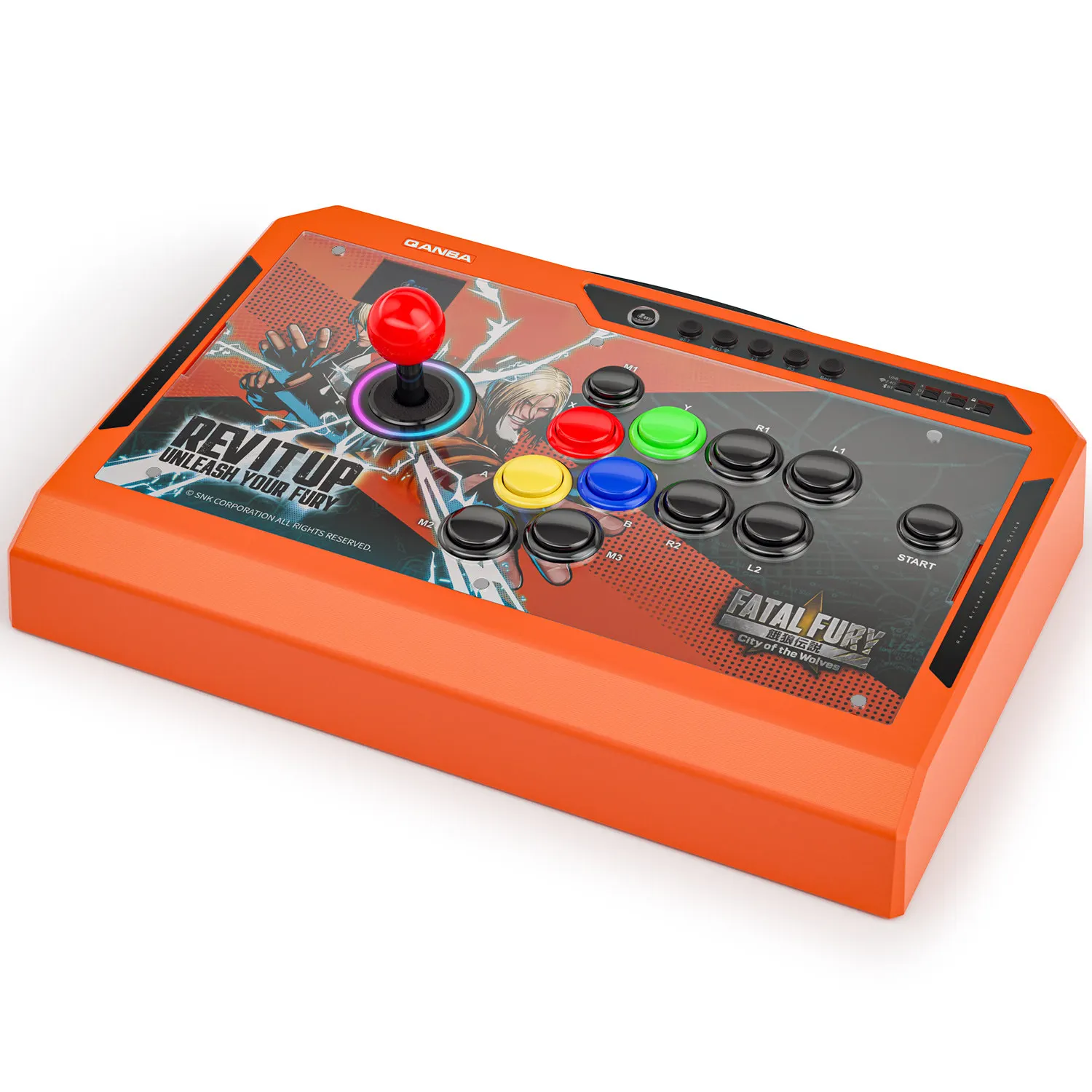 QANBA/Boxmaster Q4Pro 8K Smart Arcade Joystick Wired/Wireless 2.4G Bluetooth Tri-mode 11-Key Custom Mapping Supports PC/Mac/Andr