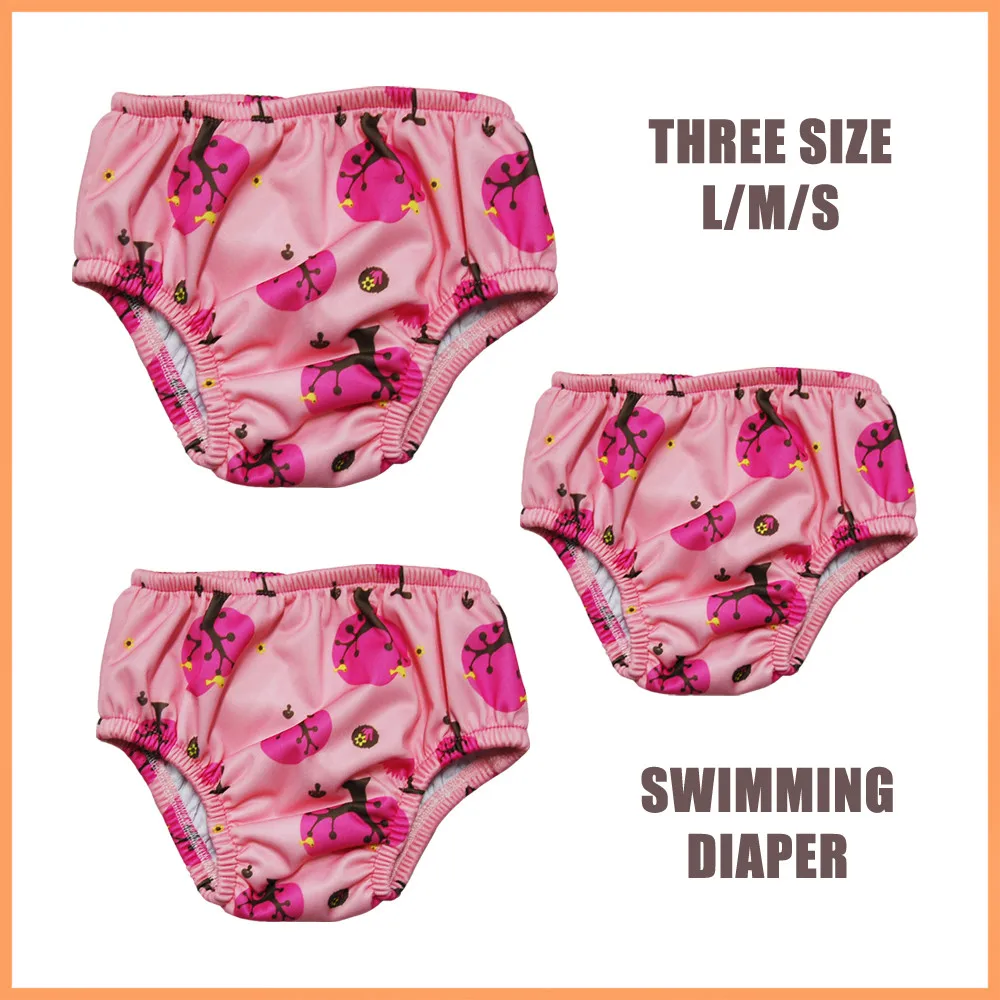(20pcs A Lot ) Three sizes for Washable Reusable Baby Swimming Diaper Swimming Pant Swim Diaper Top Quality